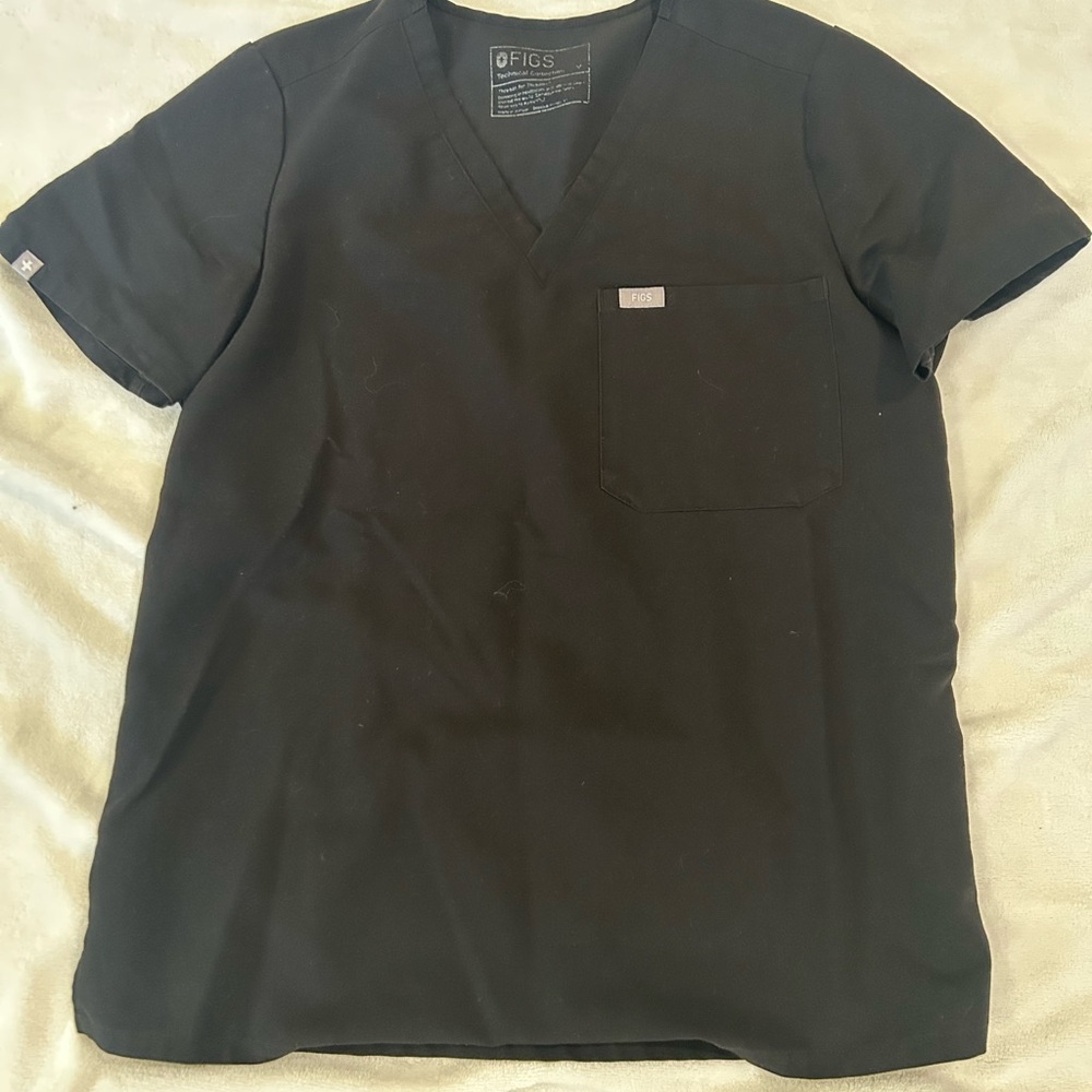 Black Women’s Figs Scrub Top